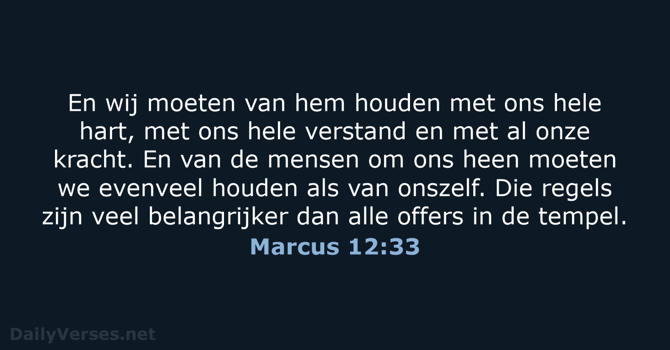 Marcus 12:33 - BGT