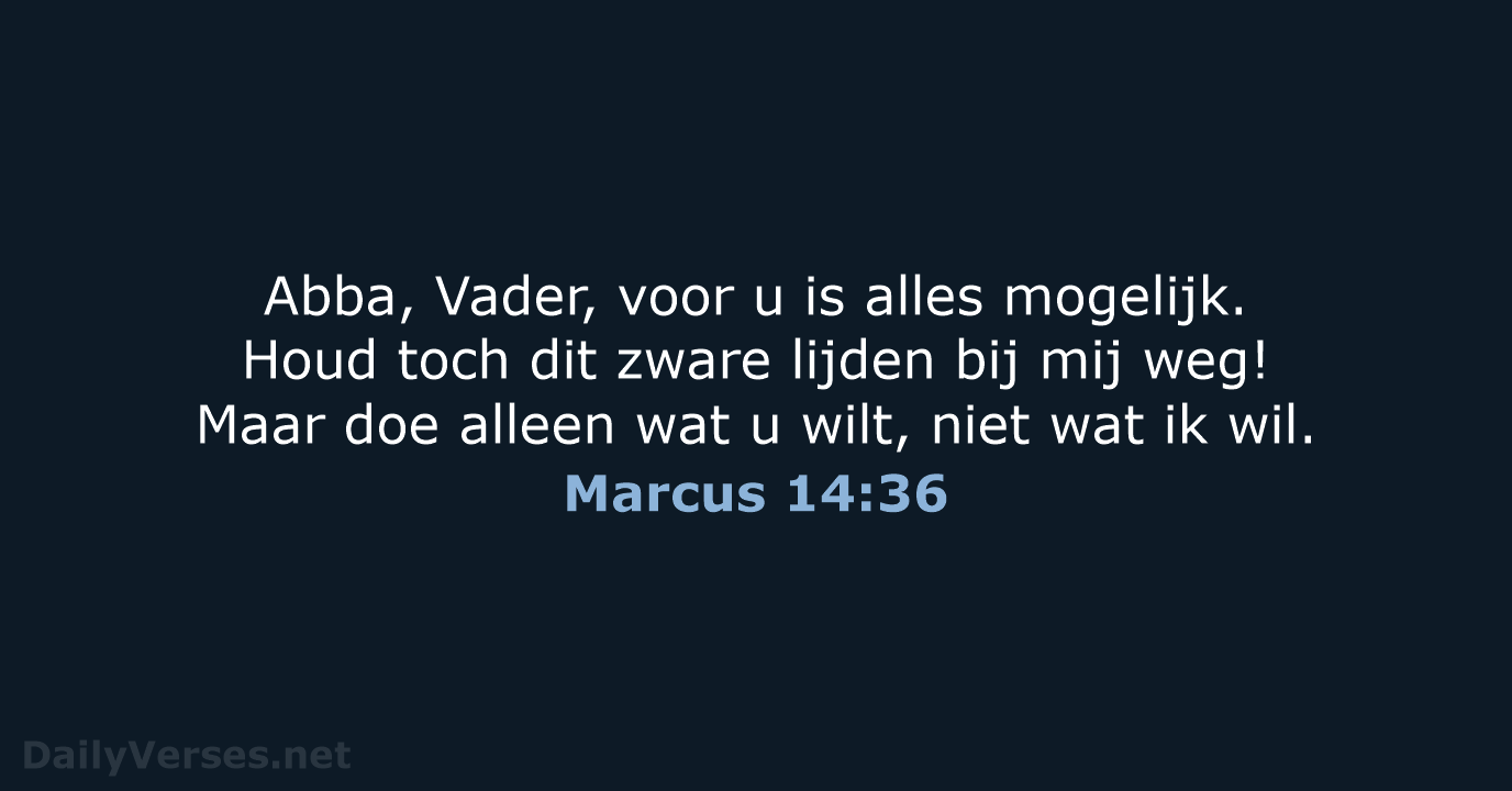 Marcus 14:36 - BGT