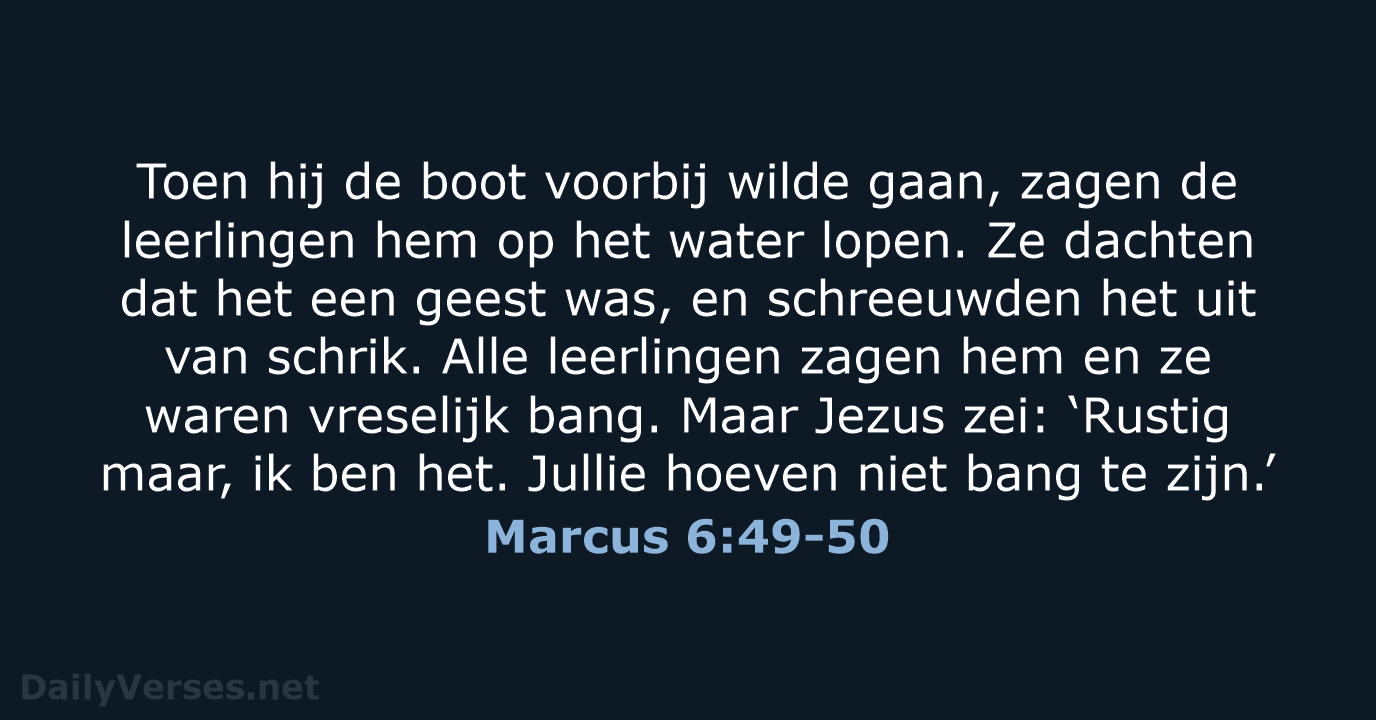 Marcus 6:49-50 - BGT