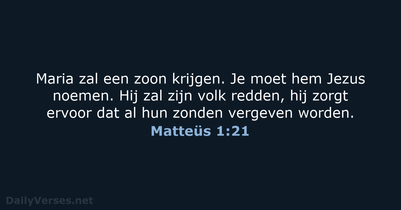 Matteüs 1:21 - BGT