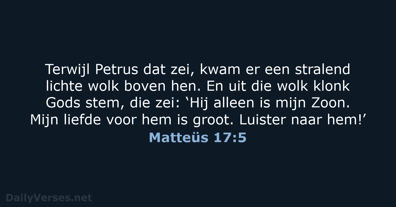 Matteüs 17:5 - BGT