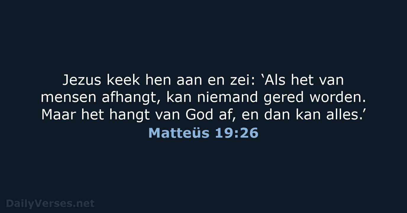 Matteüs 19:26 - BGT