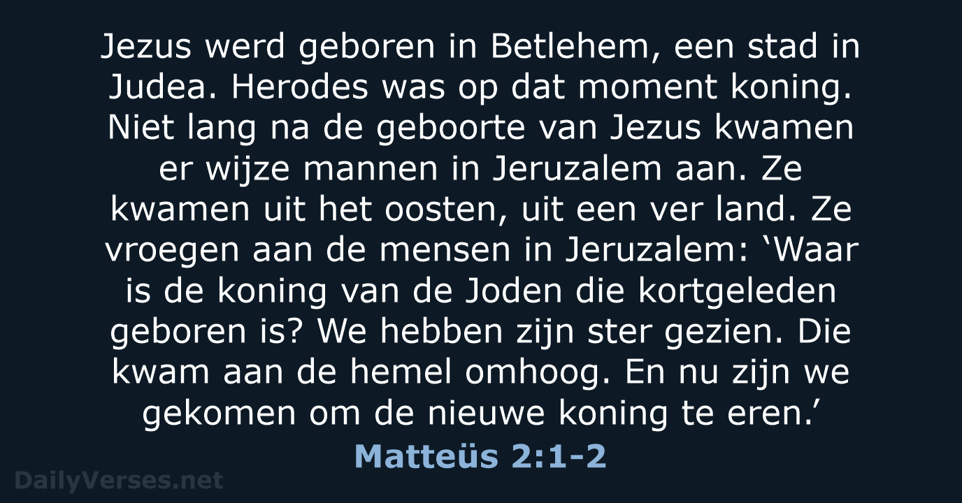 Matteüs 2:1-2 - BGT
