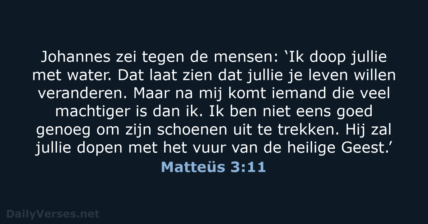 Matteüs 3:11 - BGT