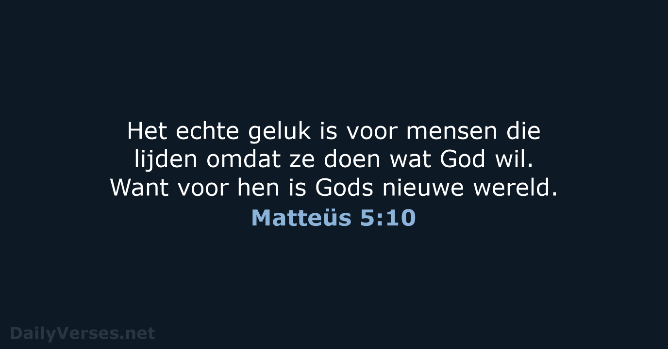 Matteüs 5:10 - BGT
