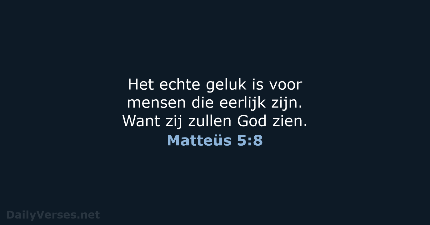 Matteüs 5:8 - BGT