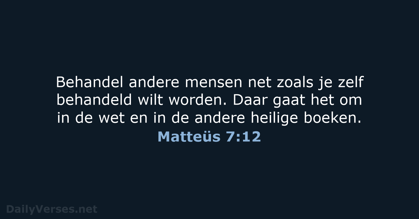 Matteüs 7:12 - BGT