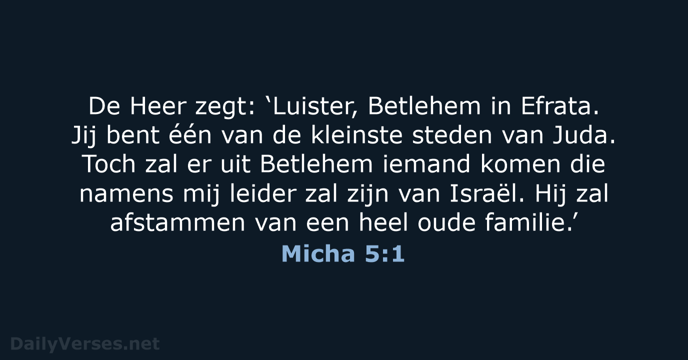 Micha 5:1 - BGT