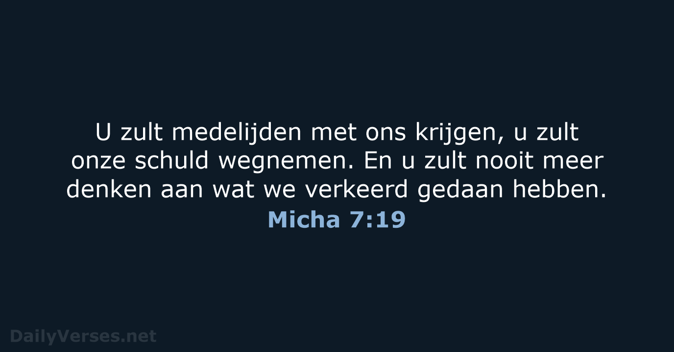Micha 7:19 - BGT