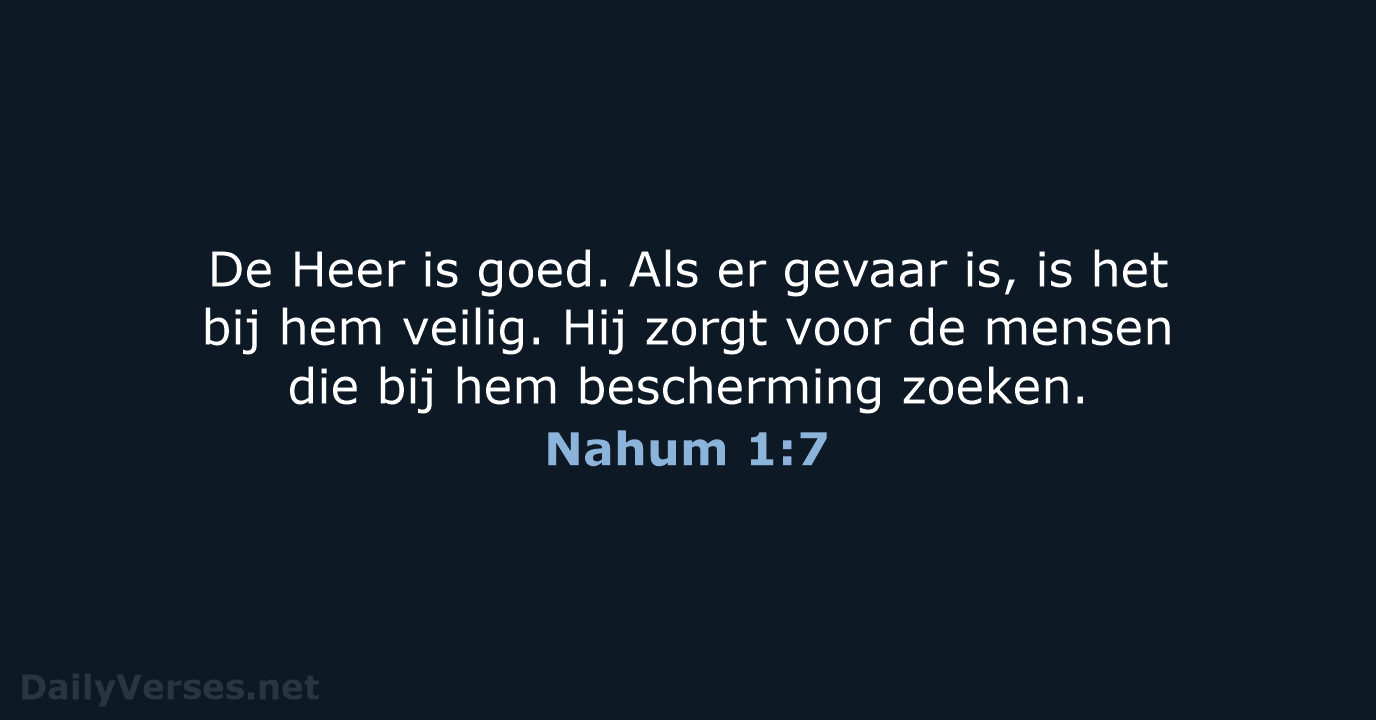 Nahum 1:7 - BGT