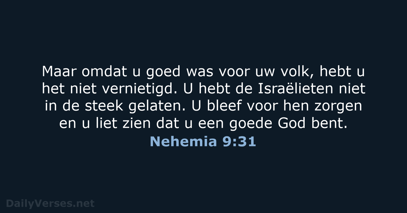 Nehemia 9:31 - BGT