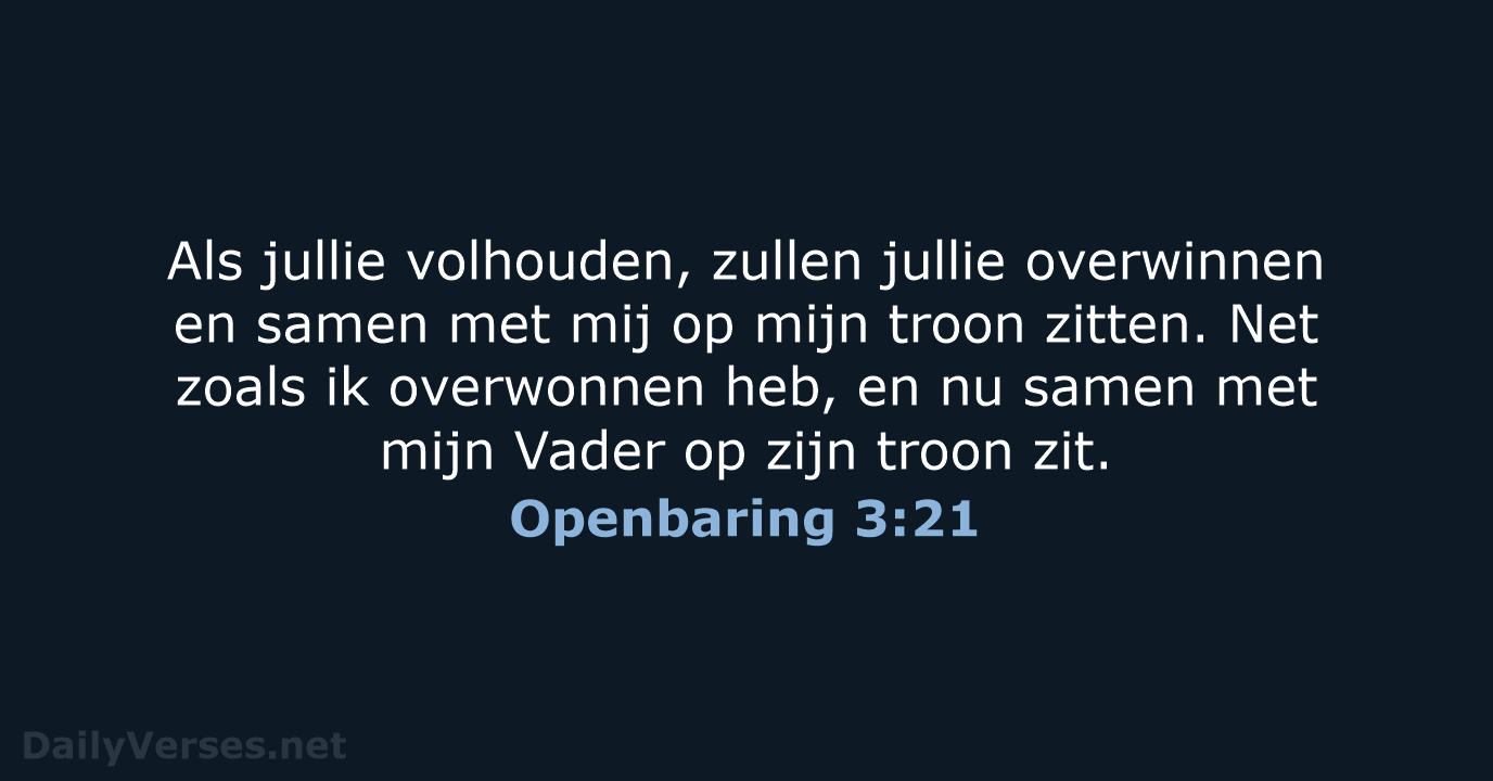 Openbaring 3:21 - BGT