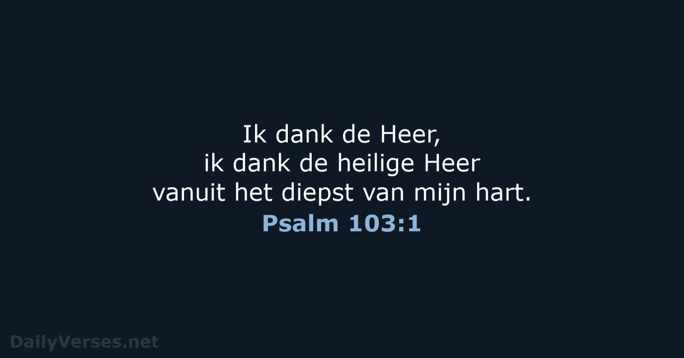 Psalm 103:1 - BGT
