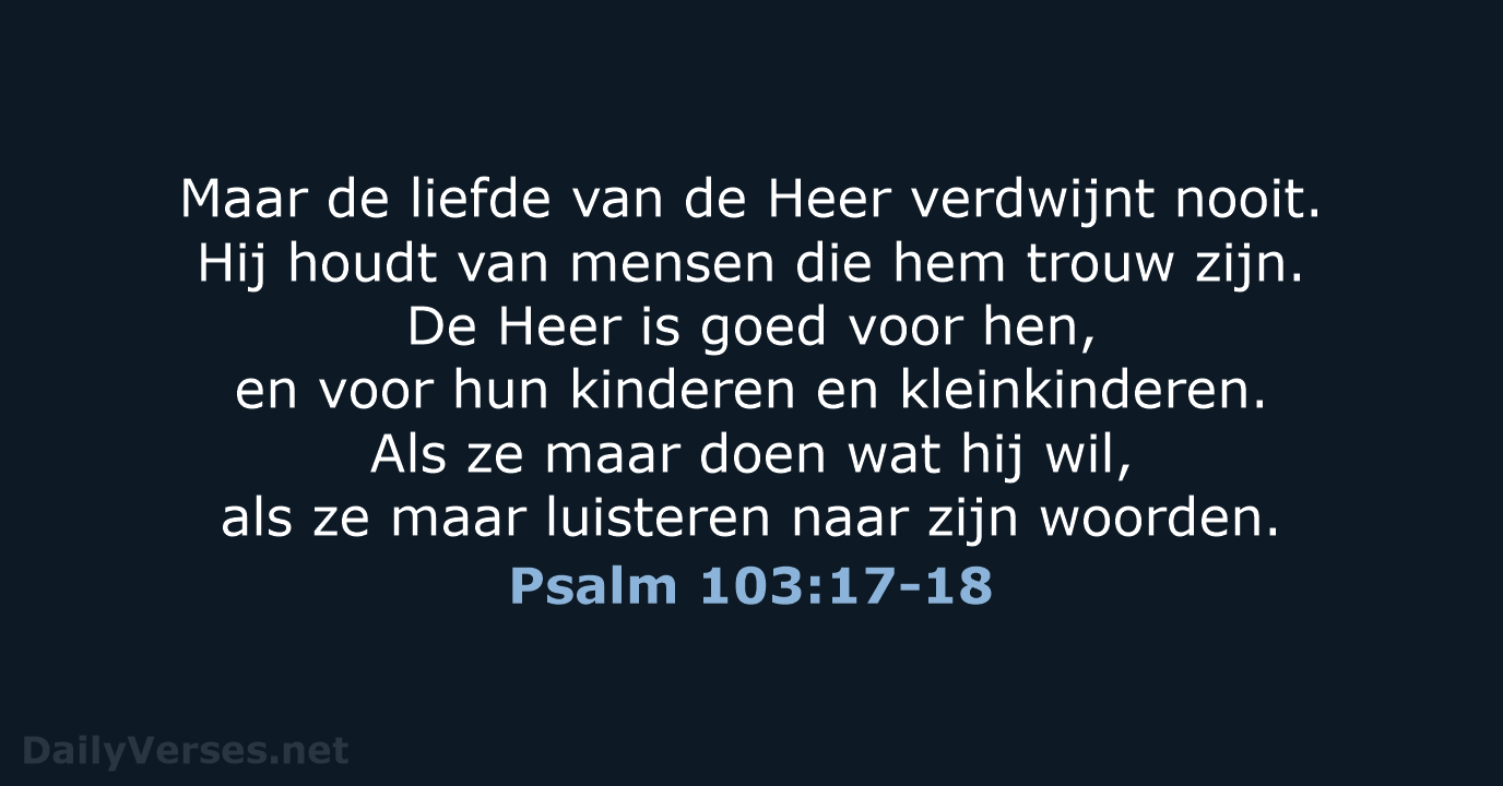 Psalm 103:17-18 - BGT
