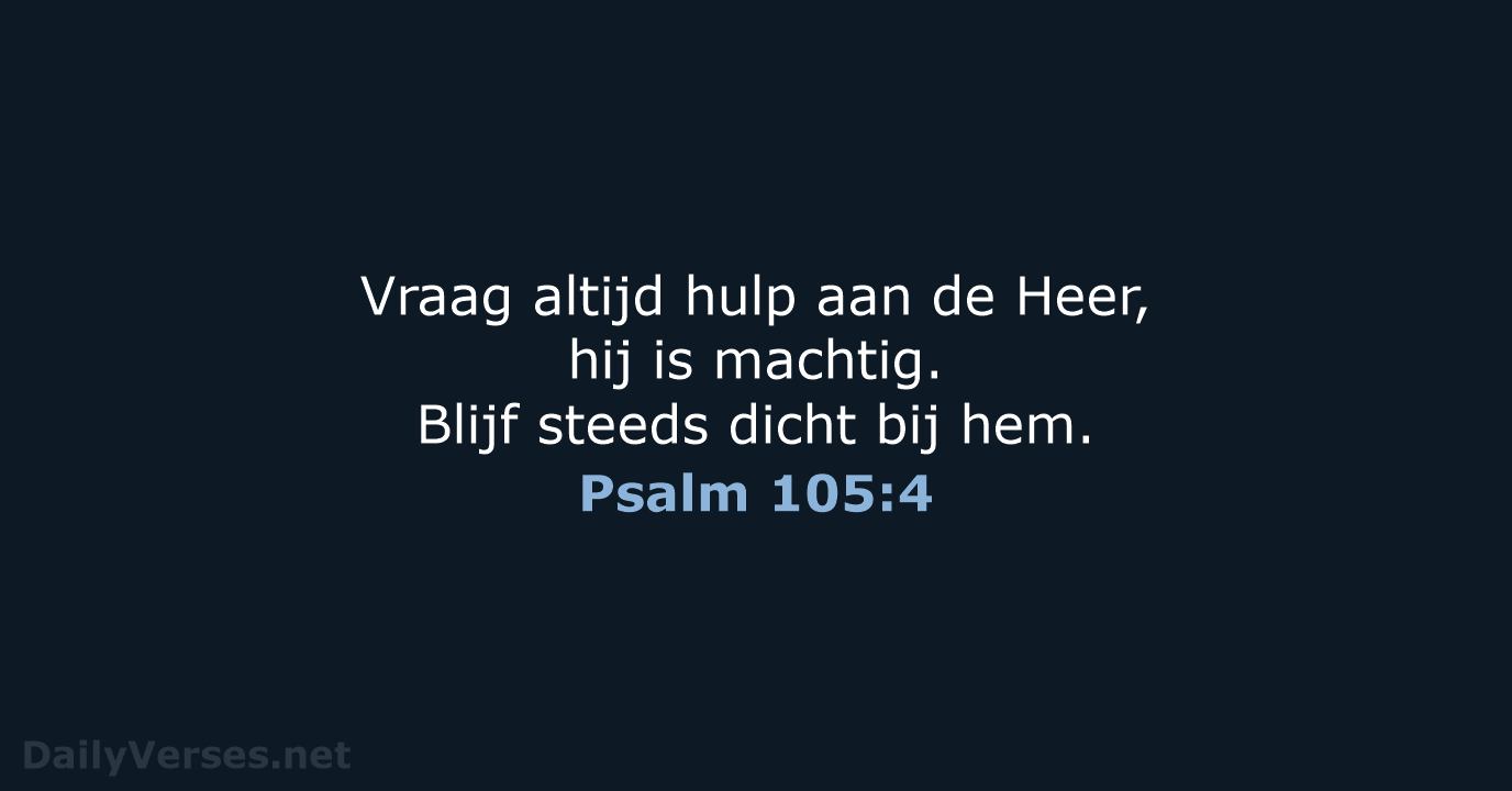 Psalm 105:4 - BGT