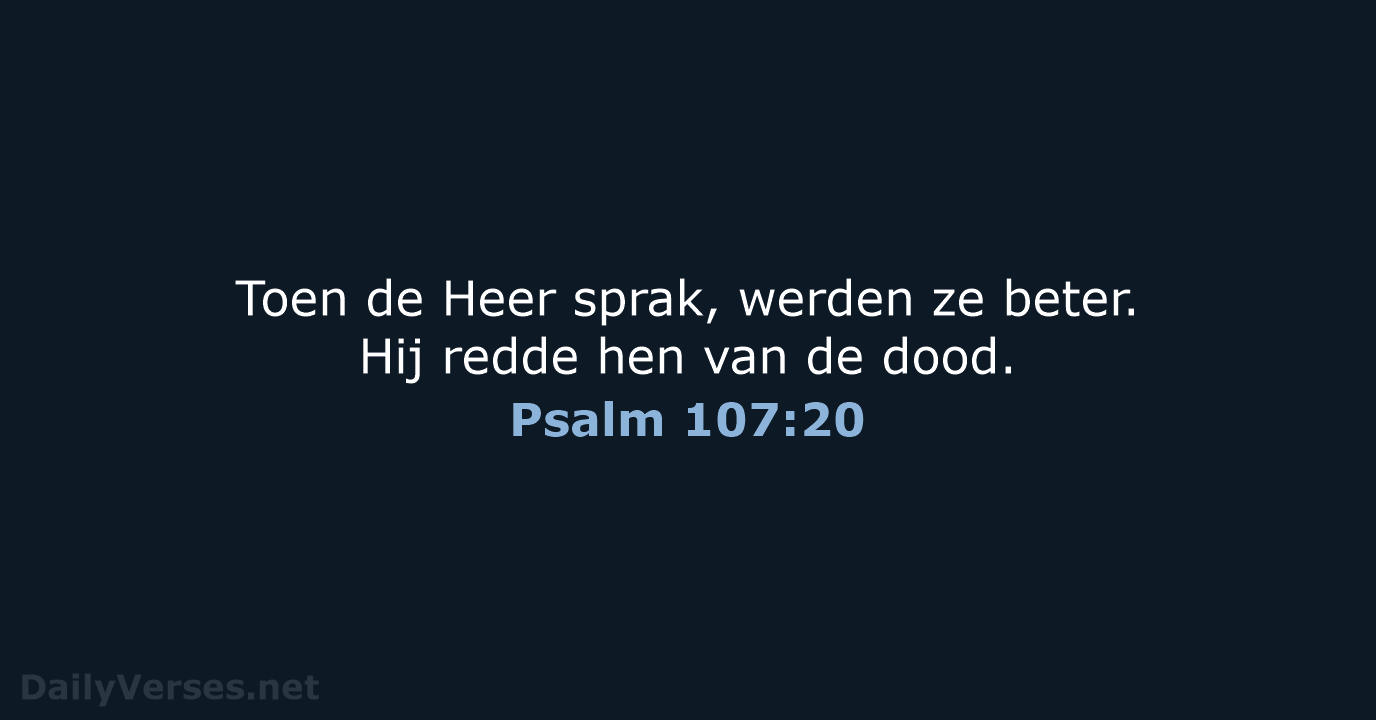 Psalm 107:20 - BGT