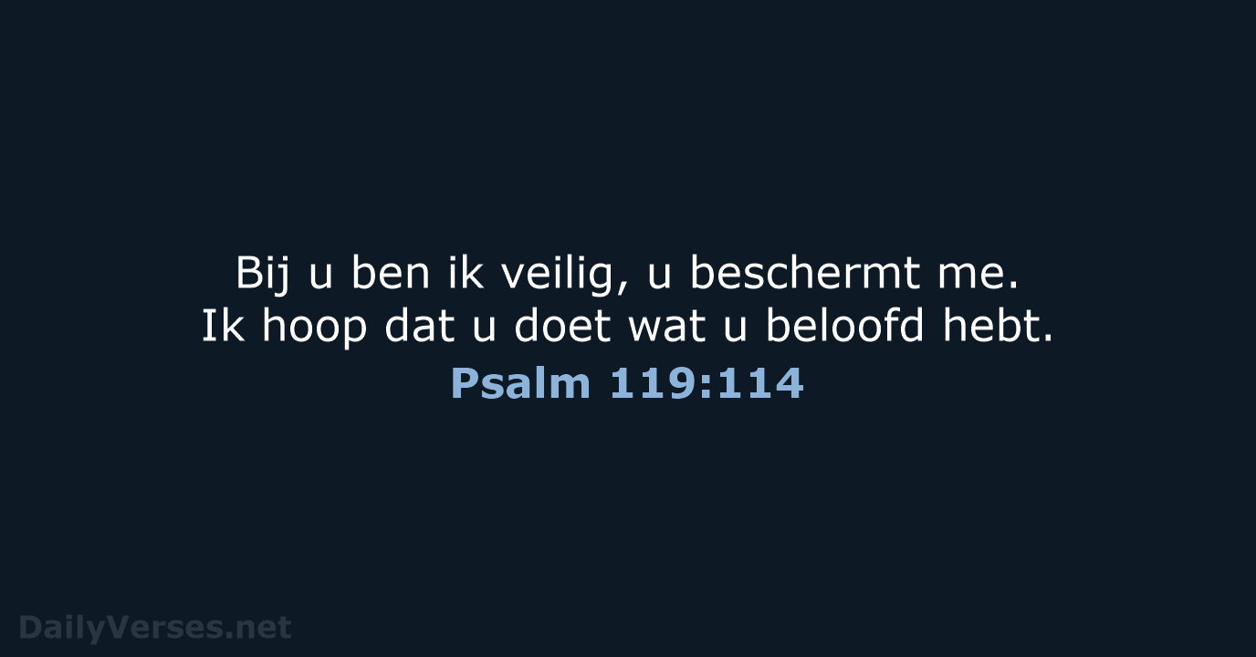 Psalm 119:114 - BGT