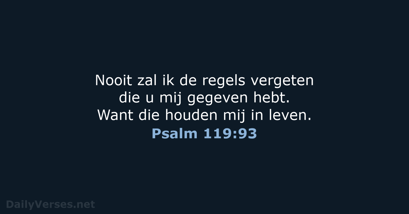 Psalm 119:93 - BGT
