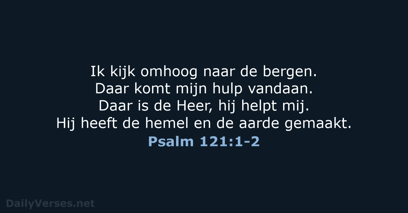 Psalm 121:1-2 - BGT