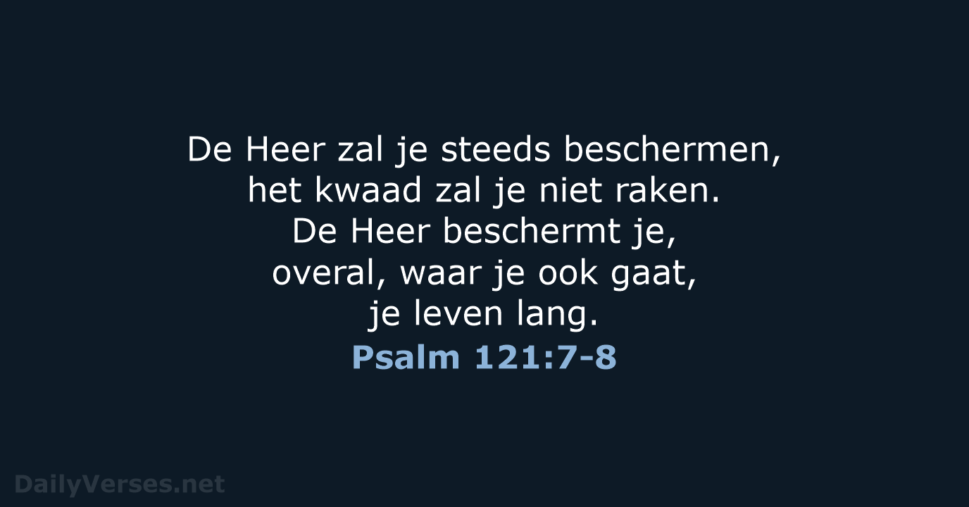 Psalm 121:7-8 - BGT