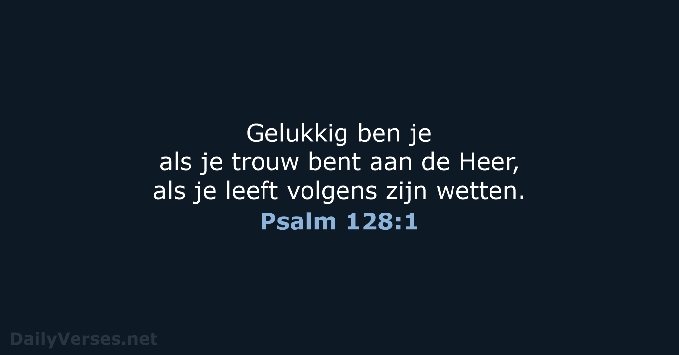 Psalm 128:1 - BGT