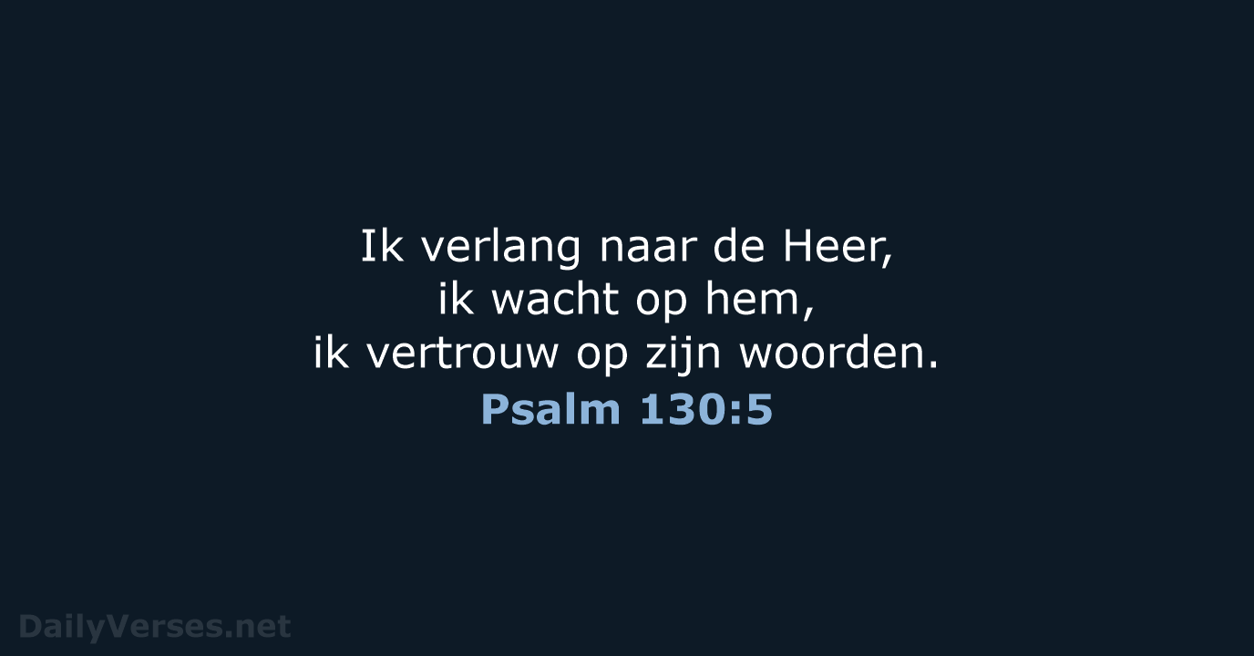 Psalm 130:5 - BGT