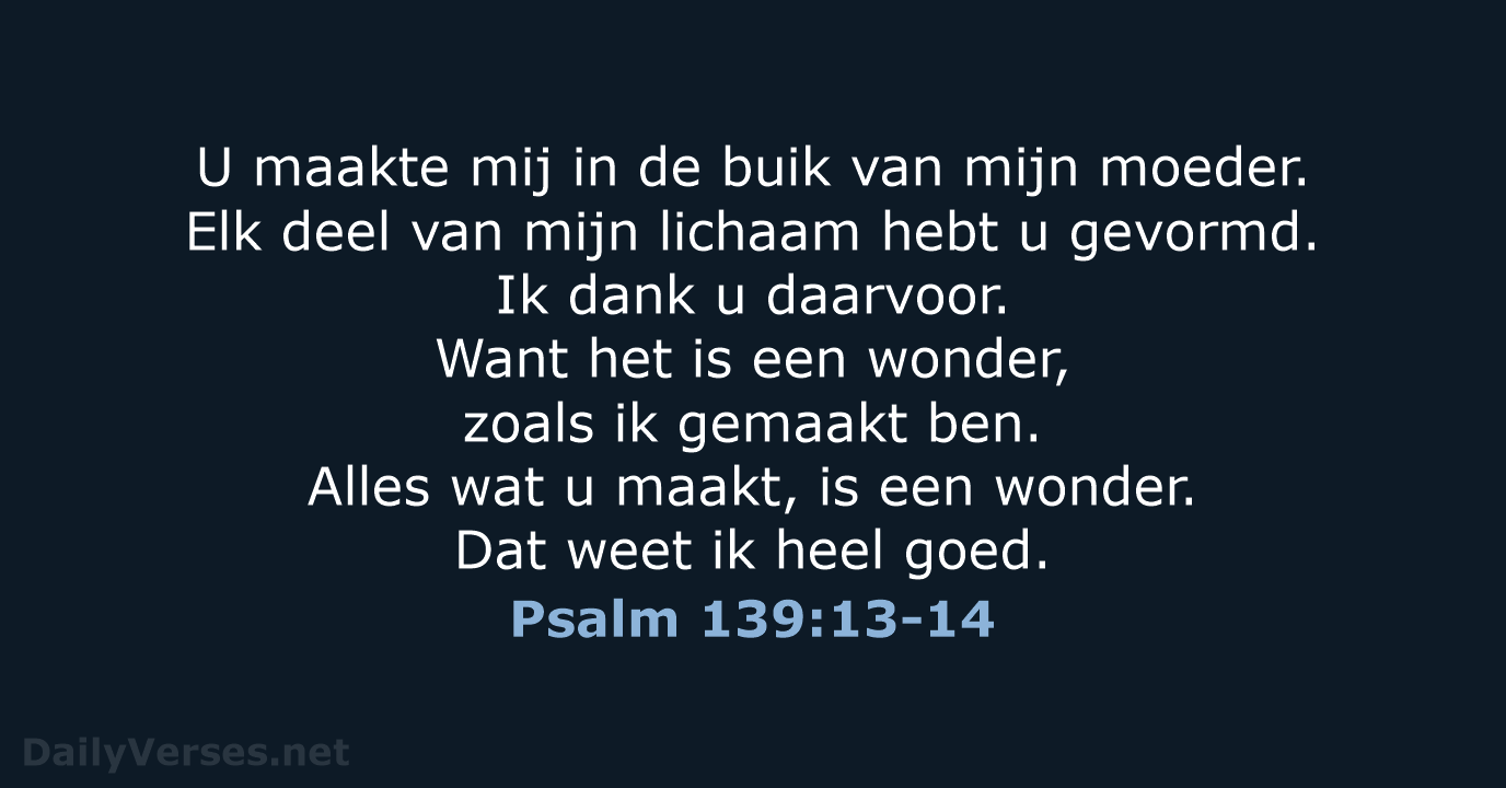 Psalm 139:13-14 - BGT