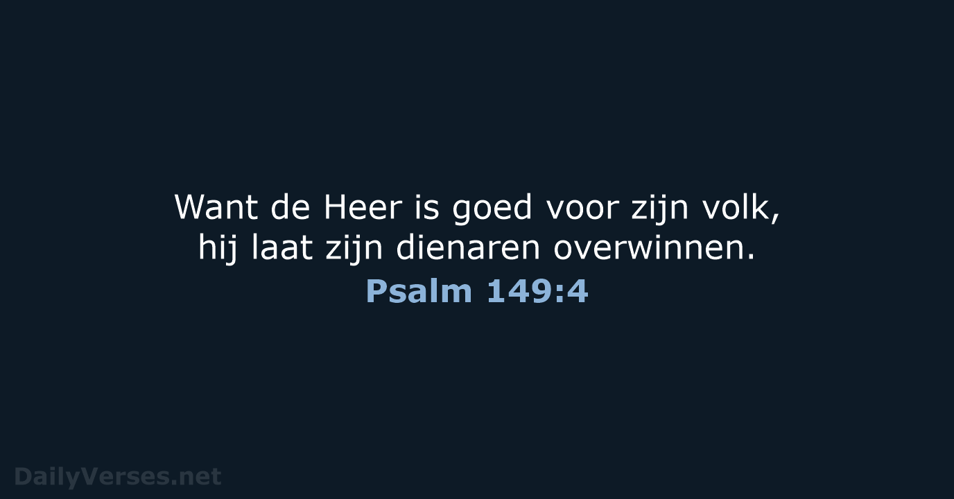 Psalm 149:4 - BGT