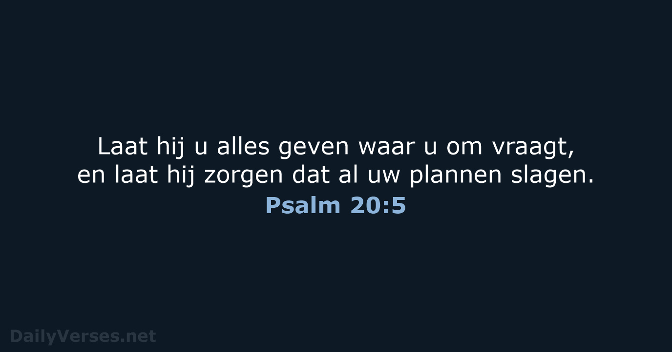 Psalm 20:5 - BGT