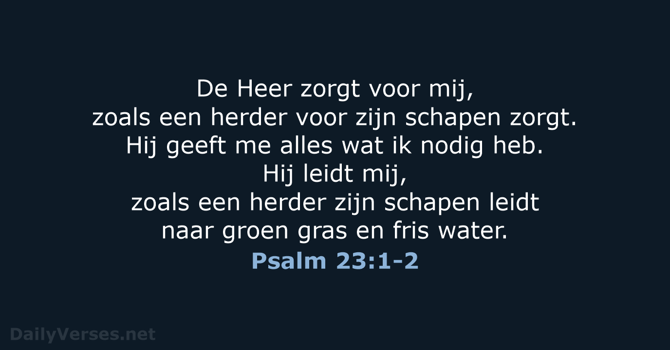 Psalm 23:1-2 - BGT