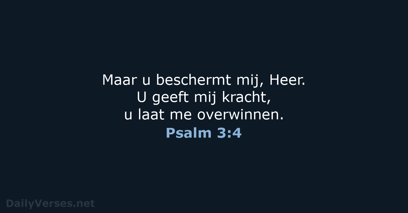 Psalm 3:4 - BGT