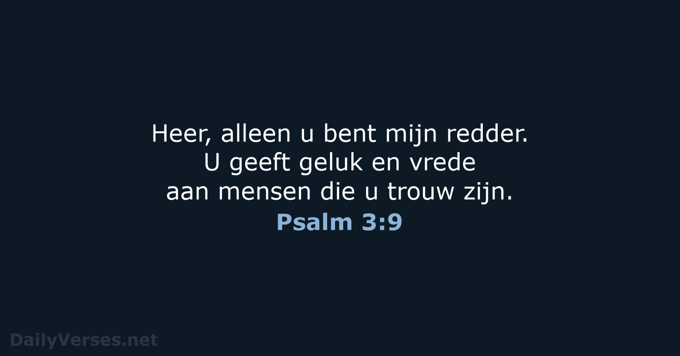 Psalm 3:9 - BGT