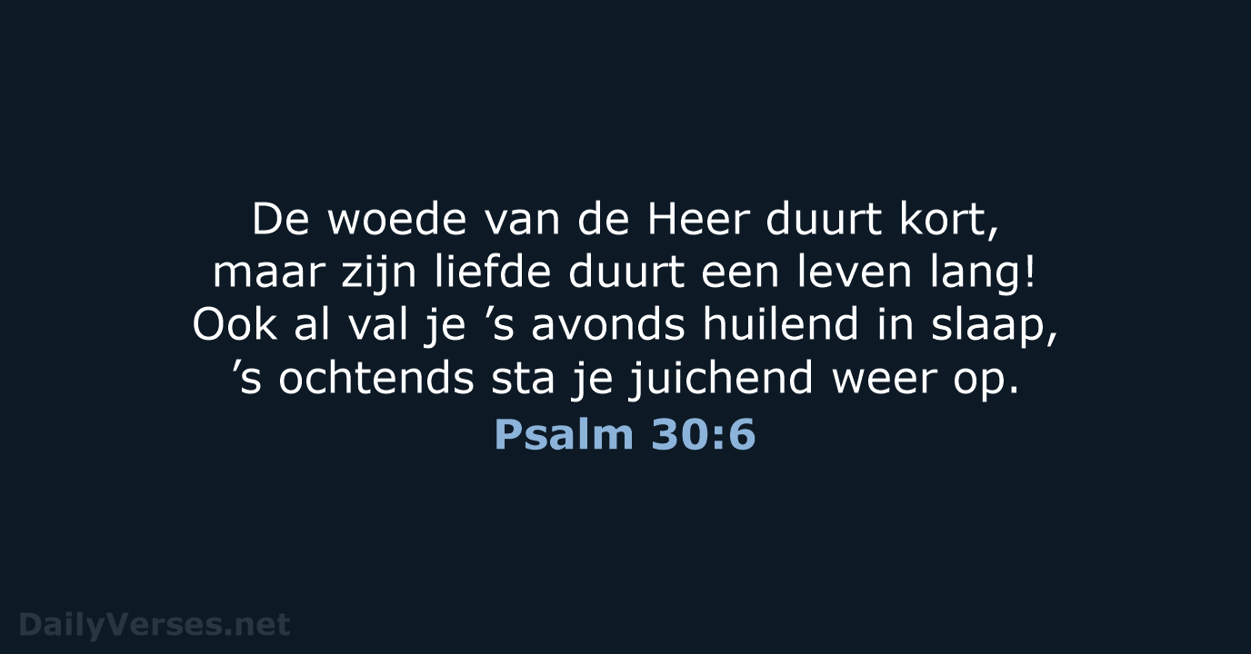 Psalm 30:6 - BGT