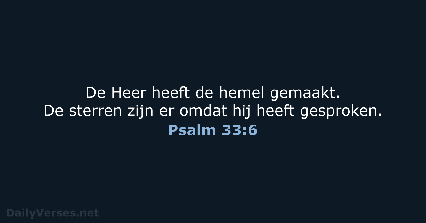 Psalm 33:6 - BGT