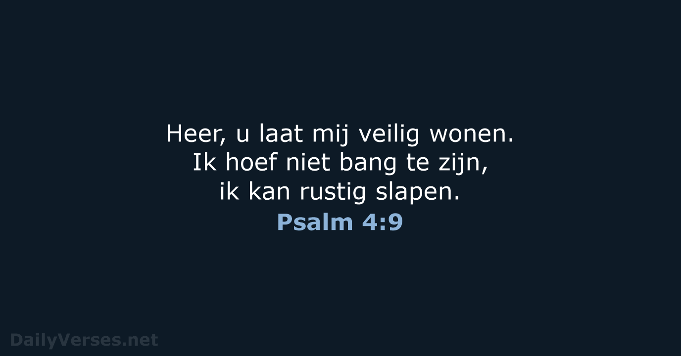 Psalm 4:9 - BGT