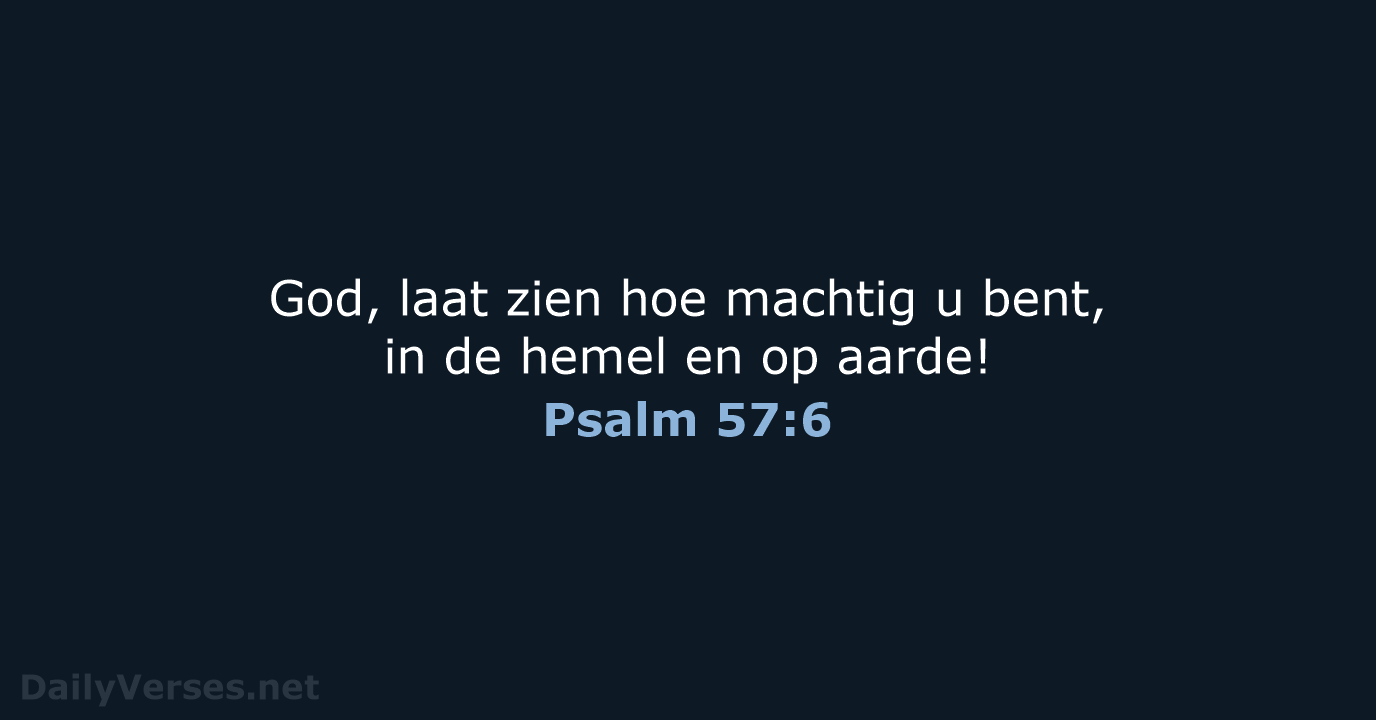 Psalm 57:6 - BGT