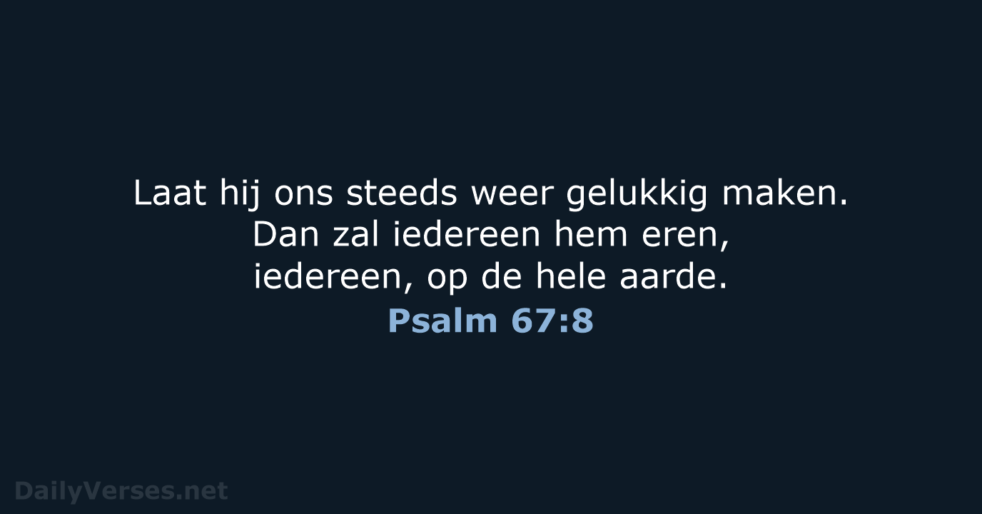 Psalm 67:8 - BGT