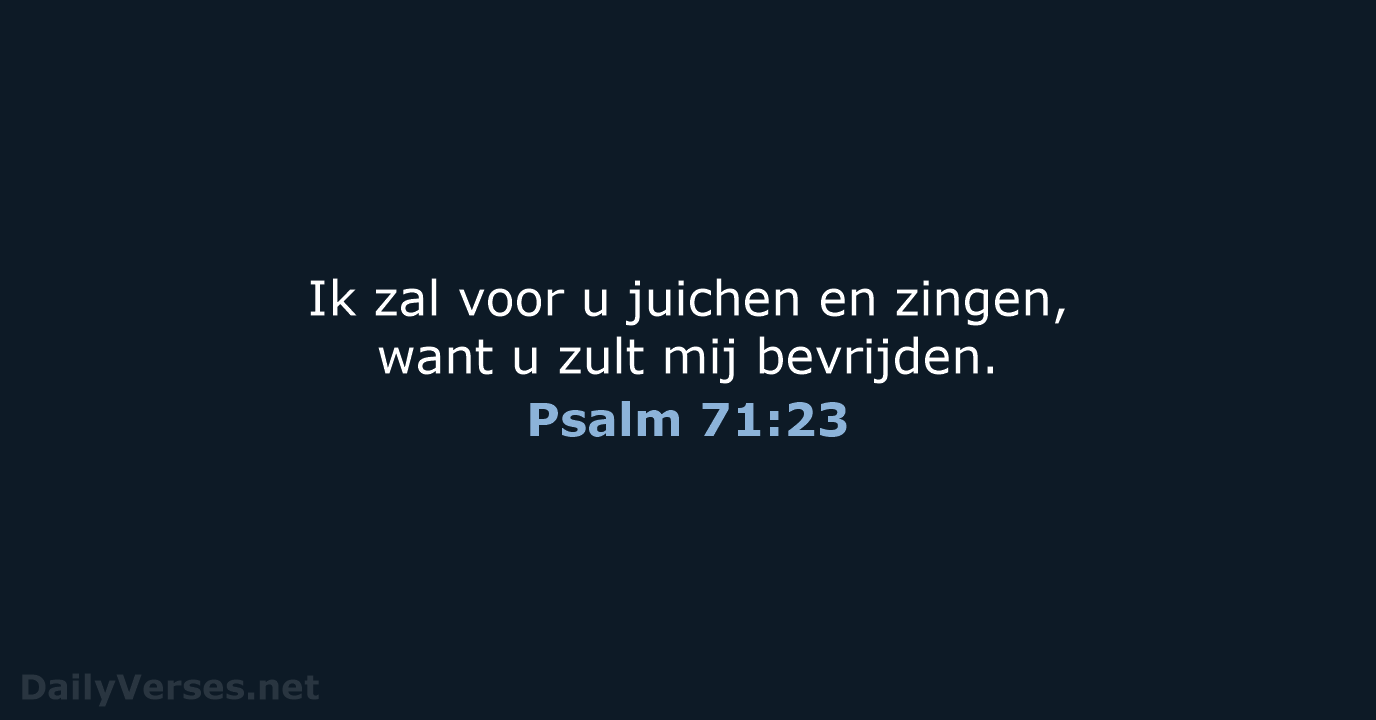 Psalm 71:23 - BGT