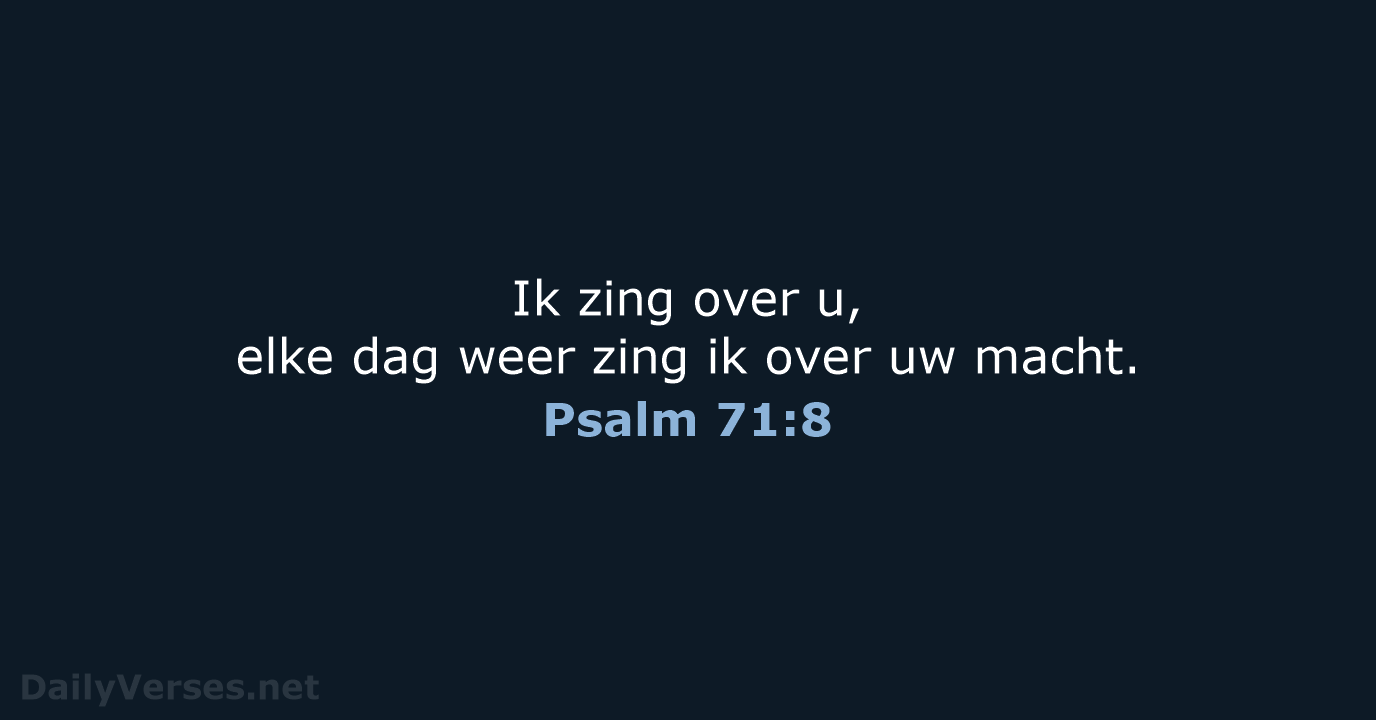Psalm 71:8 - BGT