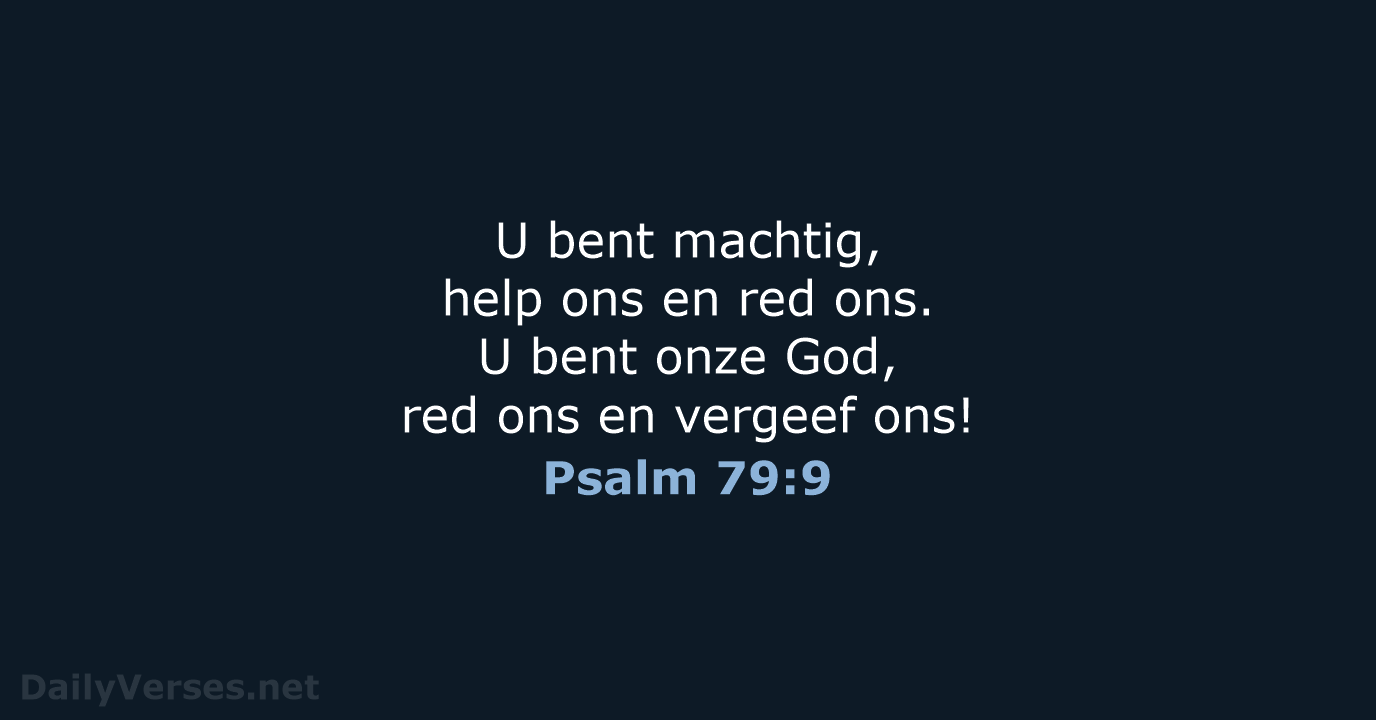 Psalm 79:9 - BGT
