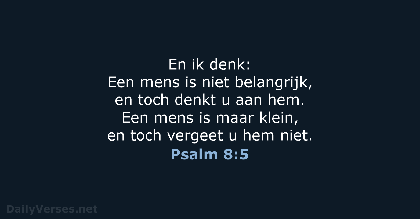Psalm 8:5 - BGT