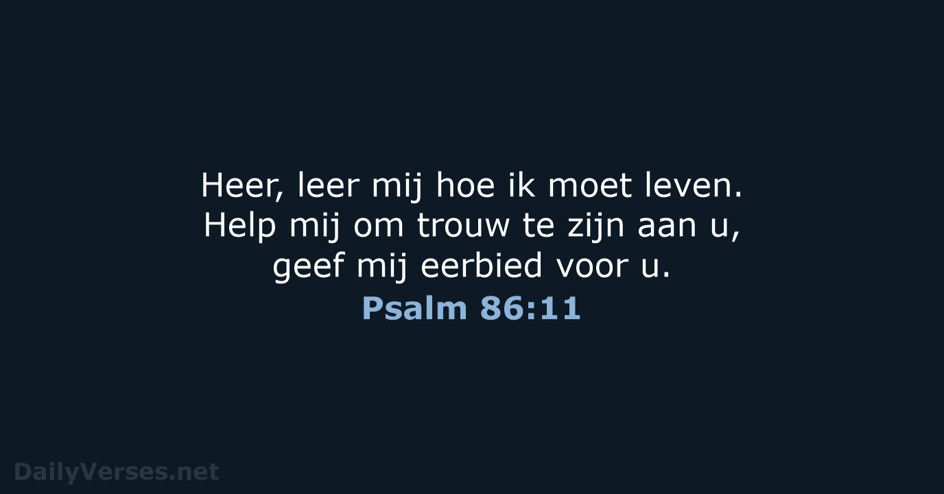 Psalm 86:11 - BGT