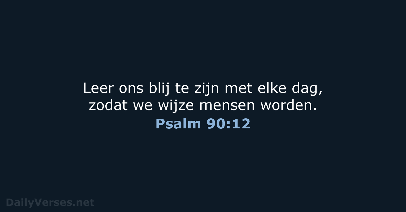 Psalm 90:12 - BGT
