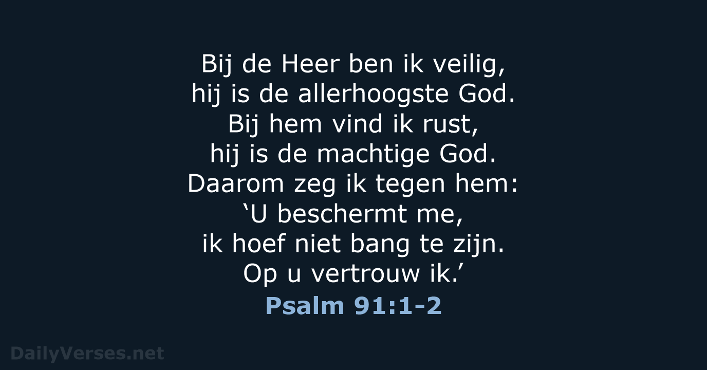 Psalm 91:1-2 - BGT