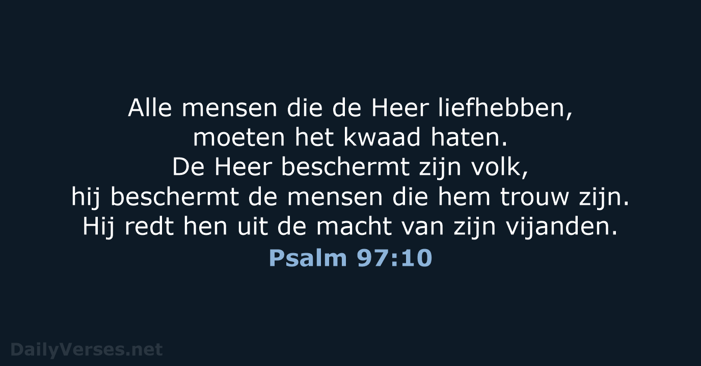 Psalm 97:10 - BGT