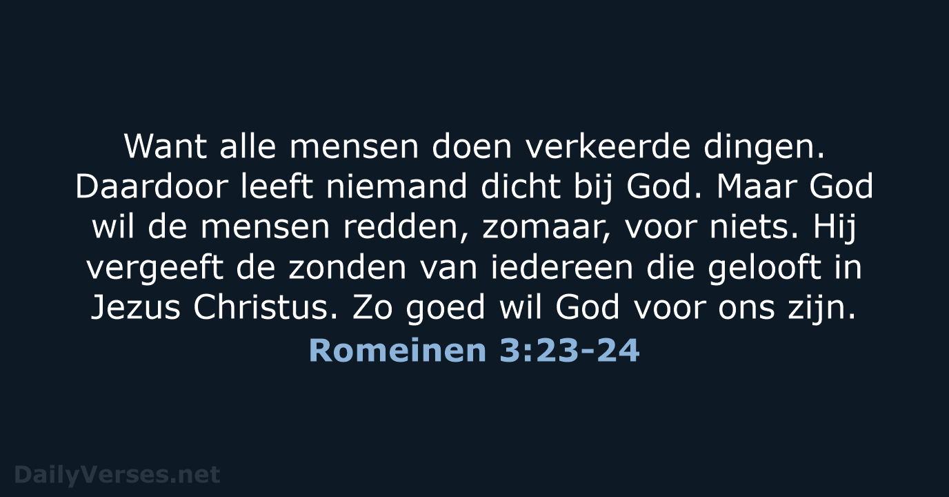 Romeinen 3:23-24 - BGT