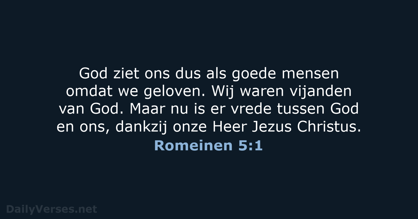 Romeinen 5:1 - BGT