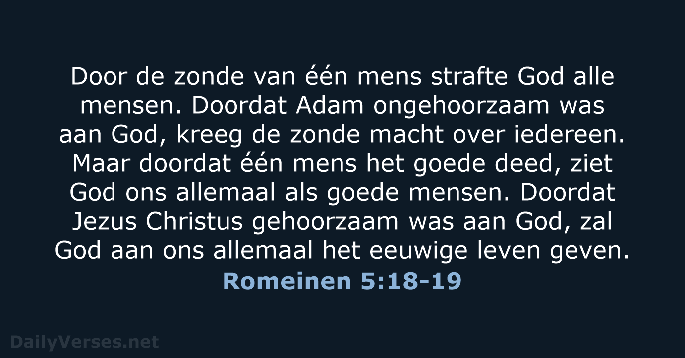 Romeinen 5:18-19 - BGT