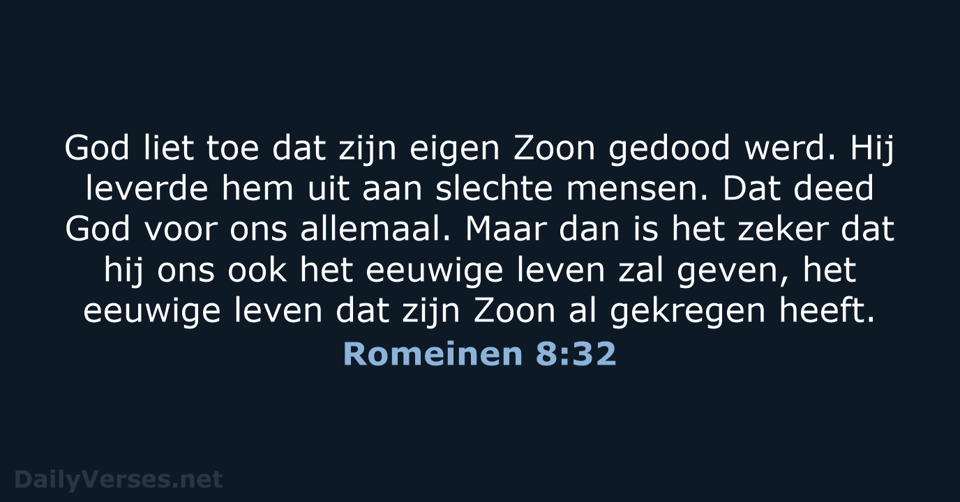 Romeinen 8:32 - BGT