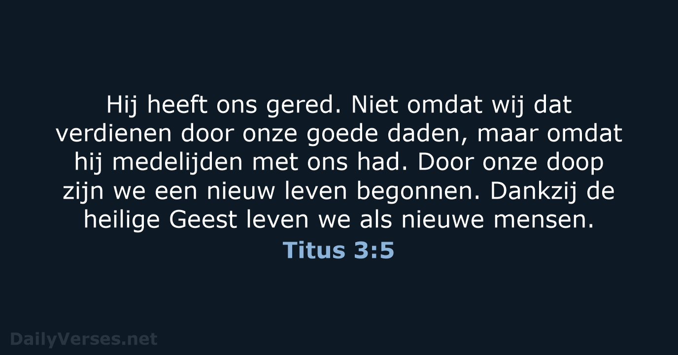 Titus 3:5 - BGT